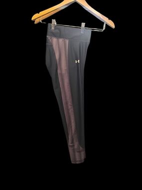 Under Armour Charcol Gray Leggings with Stripe Detail